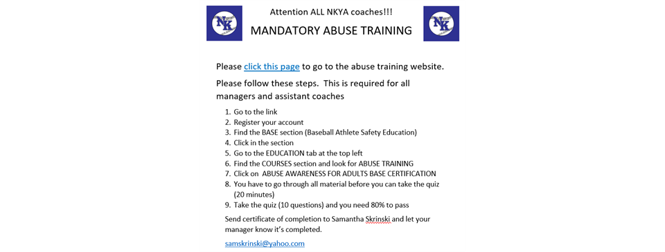 Abuse Training - Mandatory