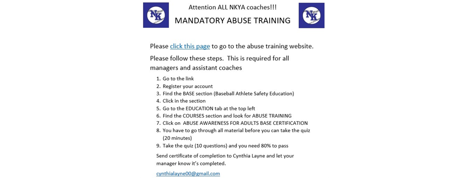 Abuse Training - Mandatory 