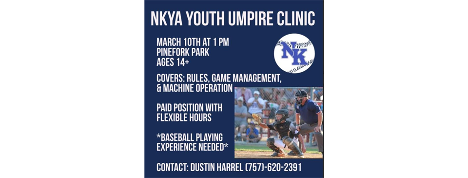 NKYA Youth Umpire Clinic!
